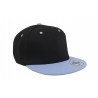 Snap back pro cap - 4136:Black, Cotton, Sky blue